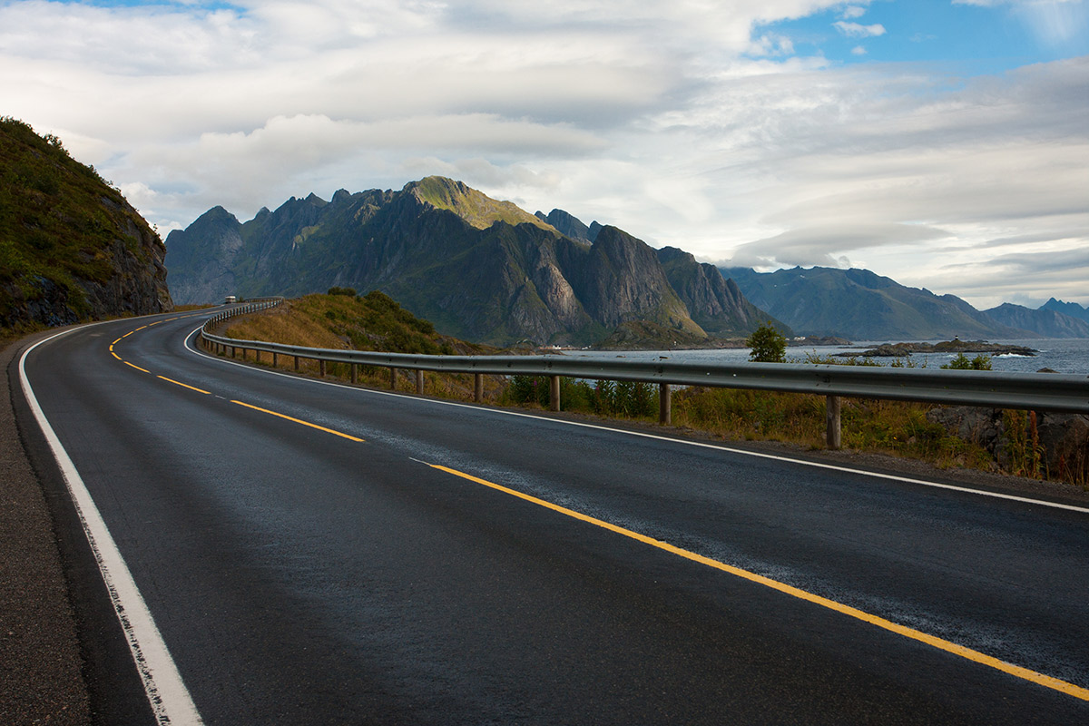 Road Summer Mountains Scandinavia